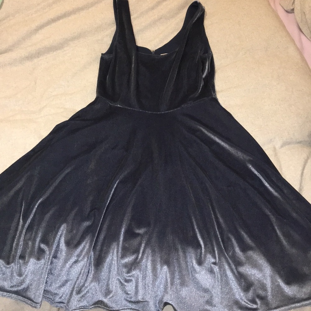 ModCloth Velvet Blue Dress